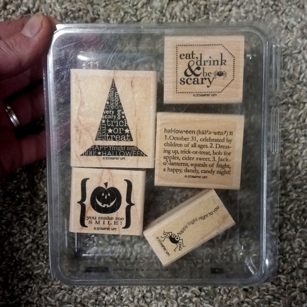 🔹️Stampin'Up!  Eat, Drink & Be Scary stamp set of 5
